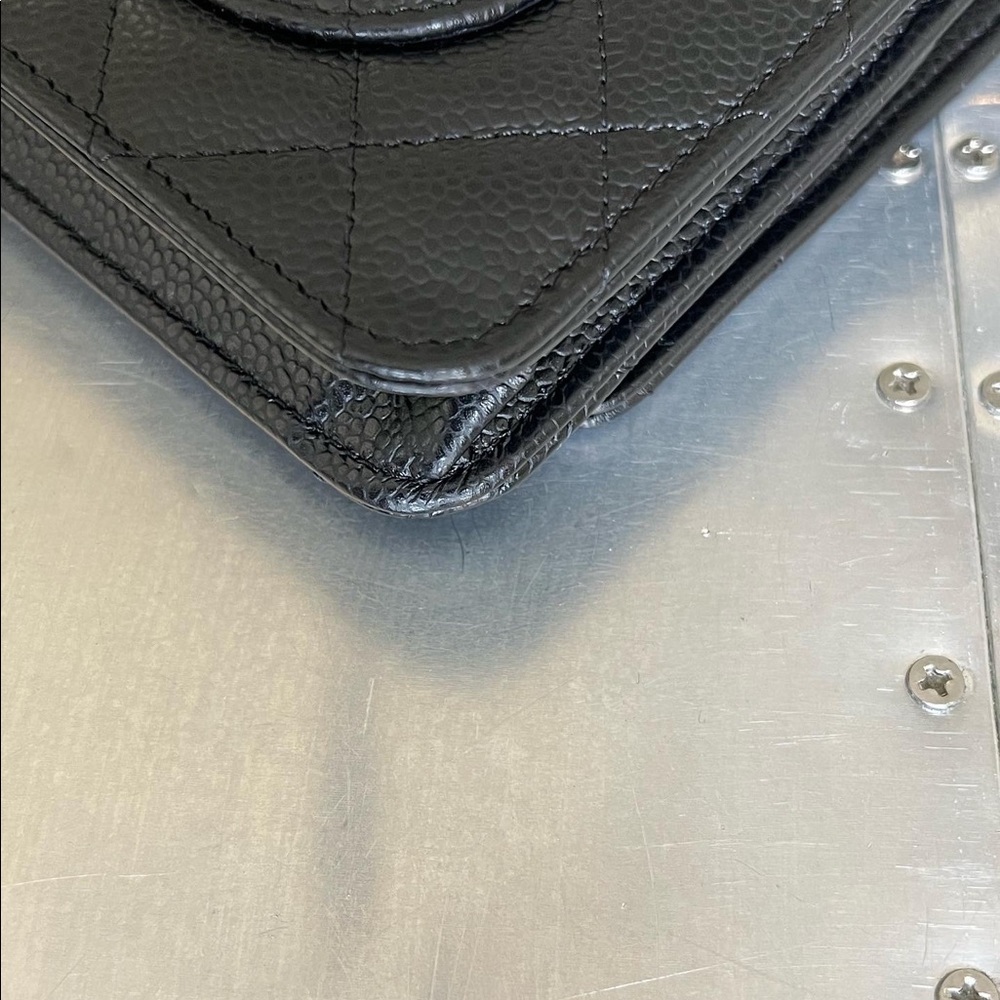 ‼️SOLD‼️CHANEL Wallet on Chain WOC caviar GHW magnetic closure - Picture 9 of 12